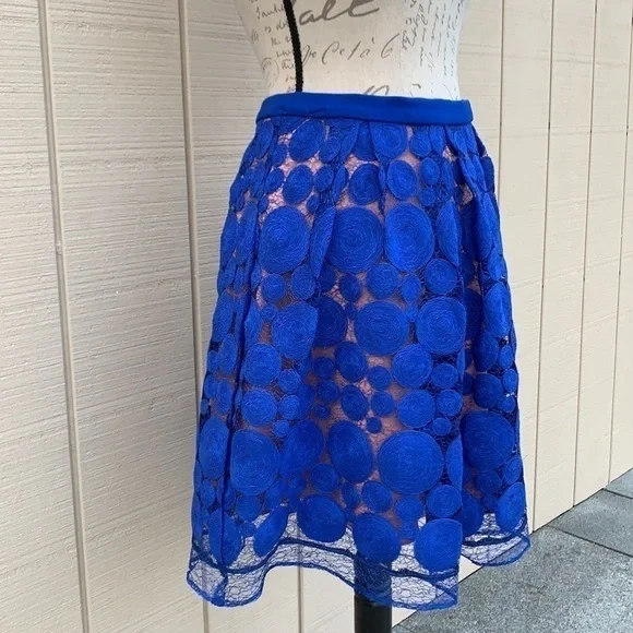 EVA Franco for Anthropologie Albastru Circle Skirt